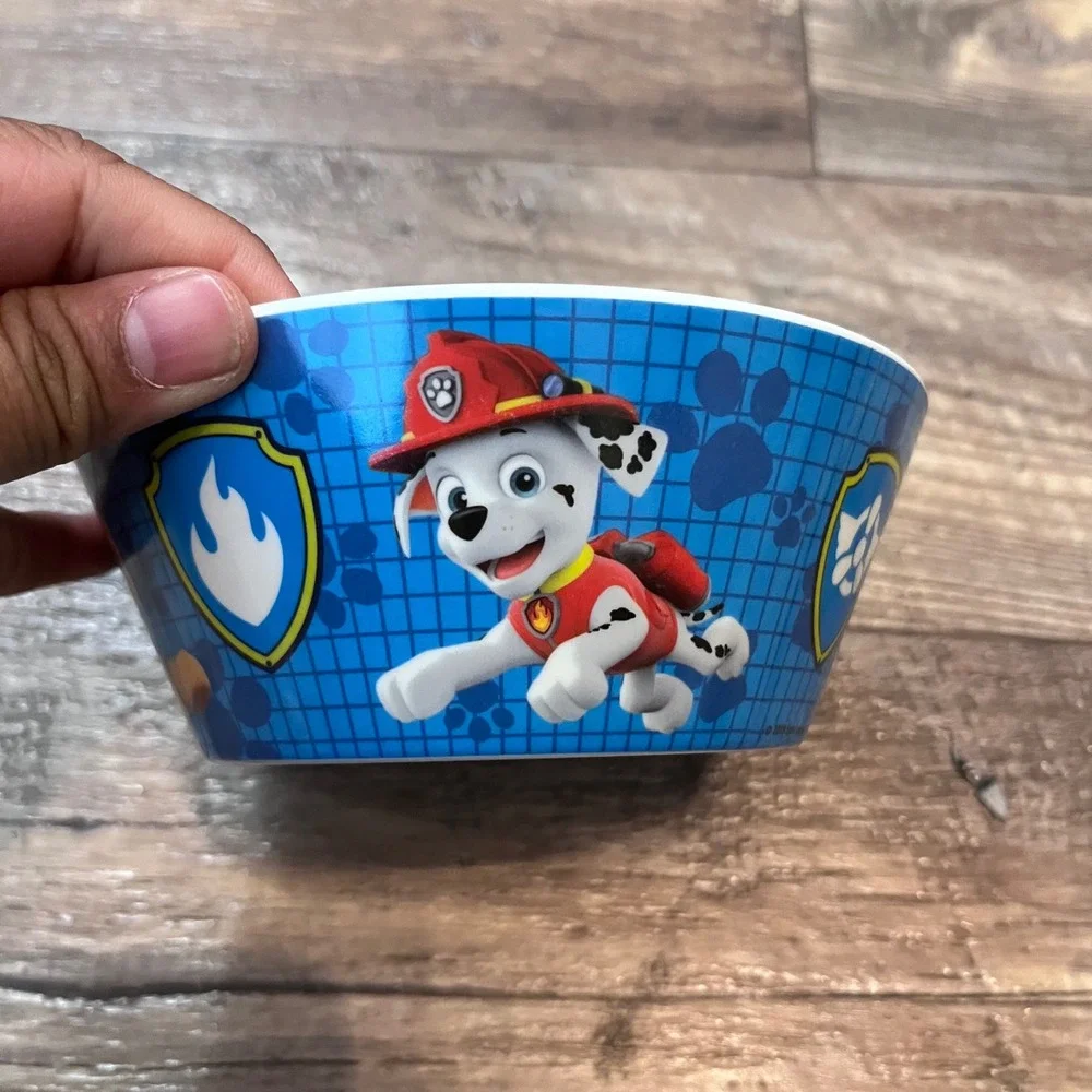 Zak‎ Designs Paw Patrol Melamine Bowl Blue Chase Marshall Skye Rubble 5.5 inch